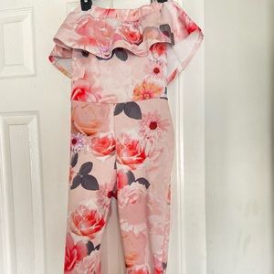 Floral print jumpsuit